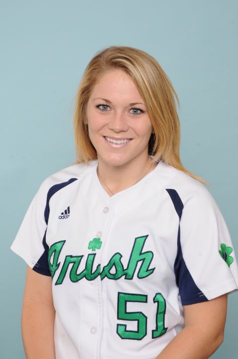 Sophomore Cassidy Whidden hit the second Notre Dame grand slam of the season in an 11-2 win over Rutgers Saturday