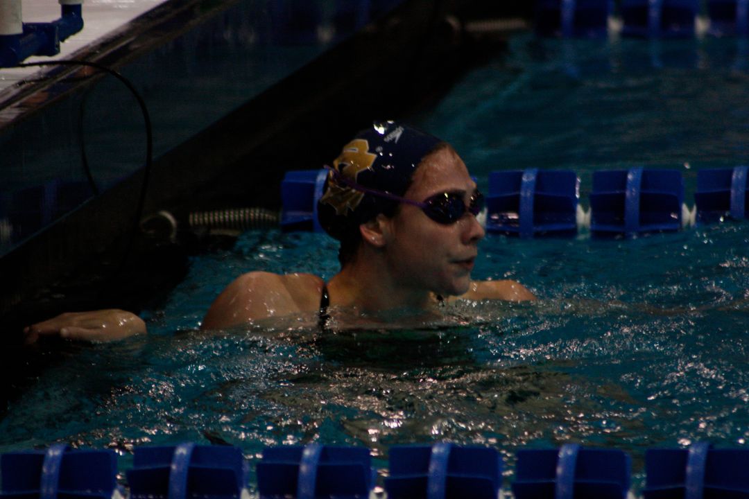 Amy Prestinario was impressive for the Irish on day two of the BIG EAST Championships.