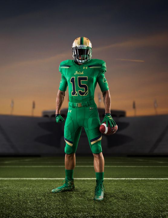 Under Armour is helping the Irish look like green monsters in front of the Green Monster on Nov. 21.