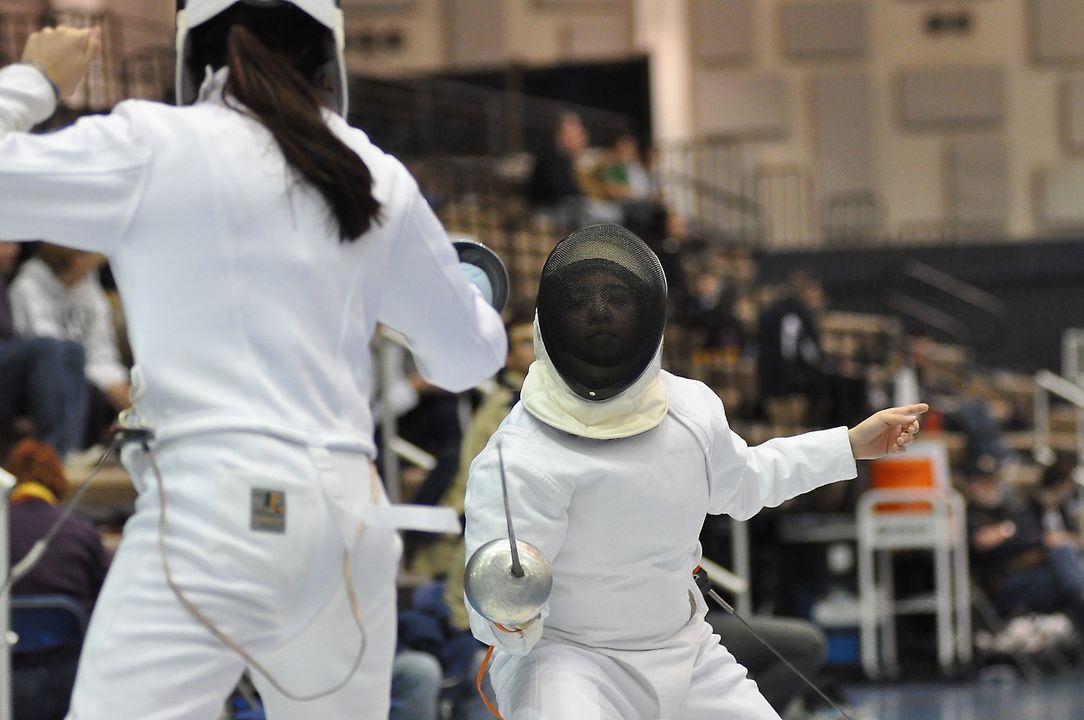 Nicole Ameli was the silver medalist in the women's epee at the Garret Open Saturday