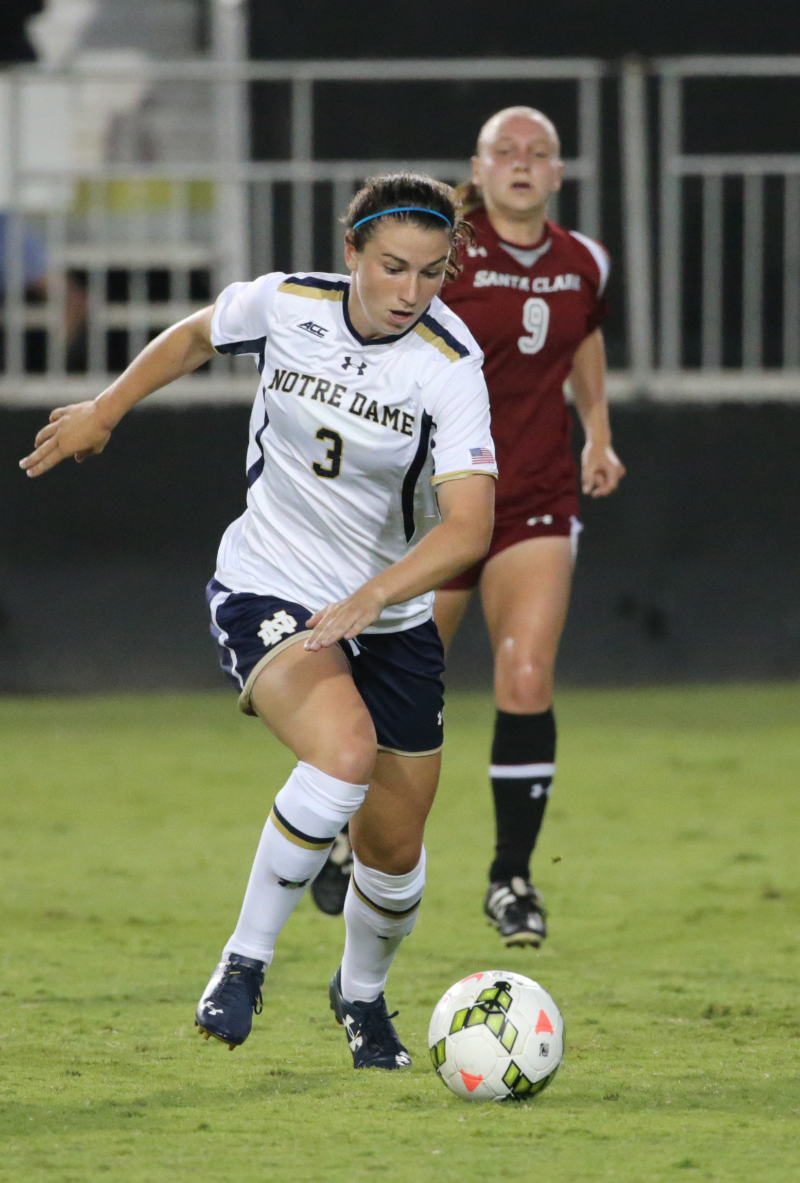 #25 Irish Blank #16 Santa Clara 2-0 In West Coast Opener Sophomore Morgan Andrews scored her first goal of 2014, knocking home the game-winner in the 18th minute at Santa Clara on Friday night