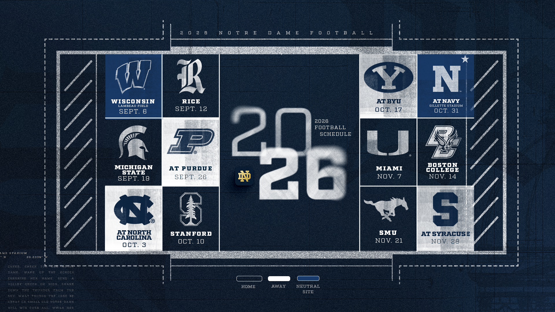 Irish Announce 2026 Football Schedule Irish Announce 2026 Football Schedule