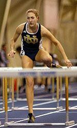 Irish Track & Field Hosts Meyo Invitational Senior Stacey Cowan placed second in the high jump on Friday evening at the Meyo Invitational.