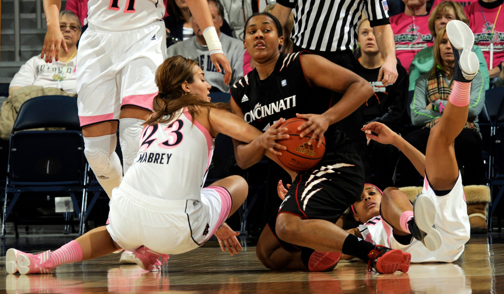 No. 2 Irish Rout Cincinnati, 64-42 (AP)