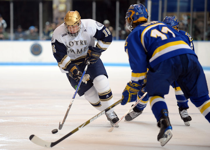 Top-Ranked Irish Run Winning Streak To Nine Straight With 3-2 Win At Lake Superior Junior Christiaan Minella scored the game-winning goal in Notre Dame's 3-2 win over Lake Superior State.