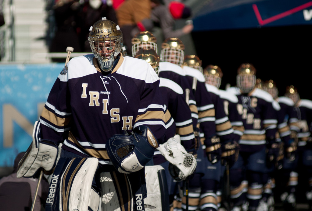 Notre Dame Men's Ice Hockey v Miami at Hockey City Classic on 02-17-2013