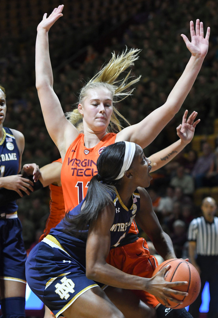 Notre Dame 76, Virginia Tech 59