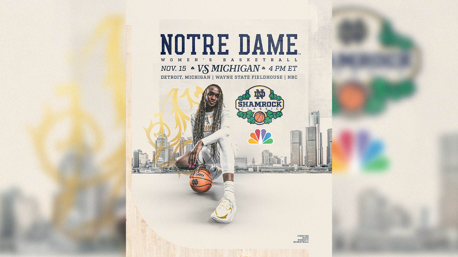 Notre Dame, Michigan Set For 2025 Shamrock Classic In Detroit Notre Dame, Michigan Set For 2025 Shamrock Classic In Detroit
