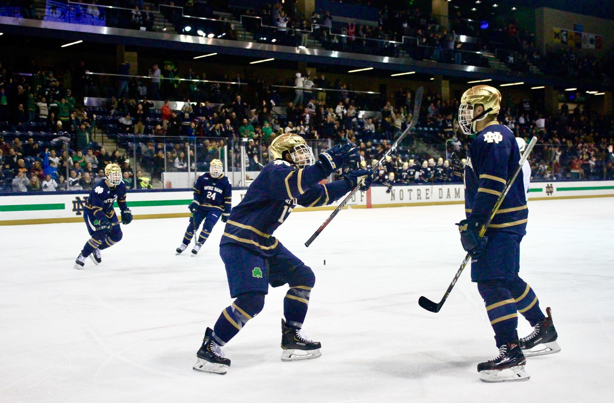 #17 Irish Comeback For 5-4 Win Over Penn State HKY