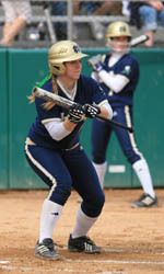 Senior Gessica Hufnagle and Notre Dame's softball team play eight games at Ivy Field this week.