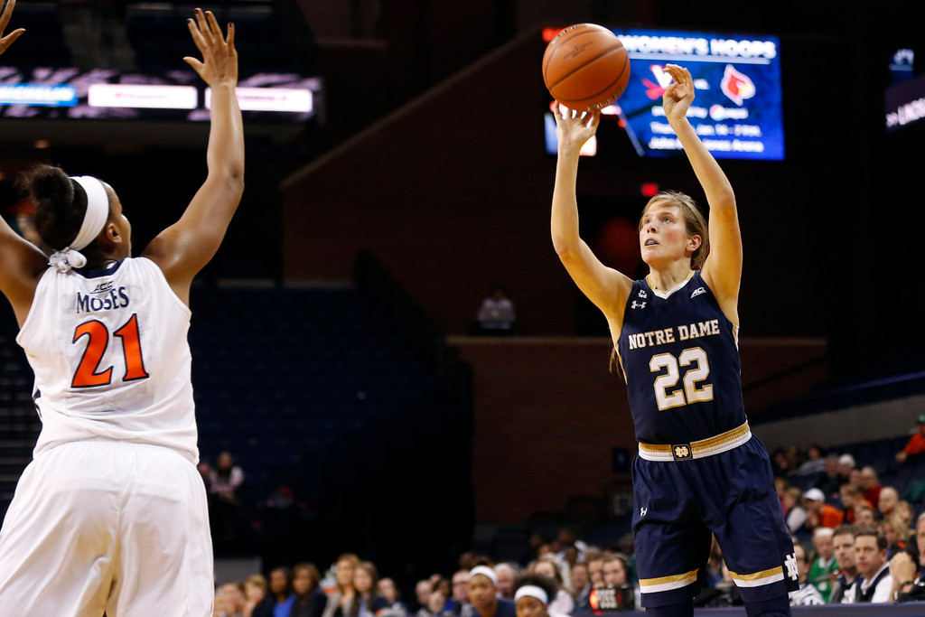 No. 3 Notre Dame 74, Virginia 46