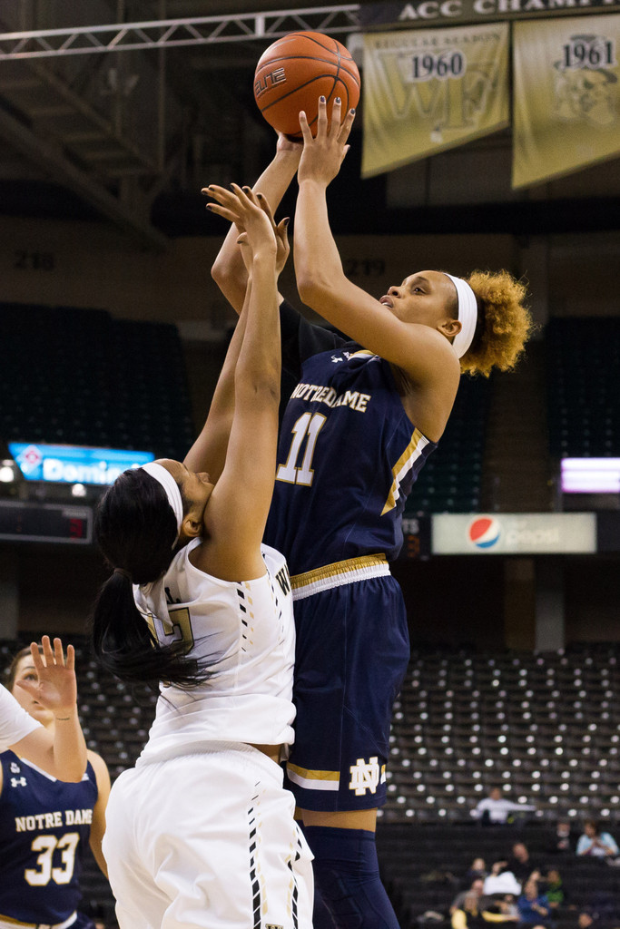 No. 2 Notre Dame, 86 vs. Wake Forest, 52