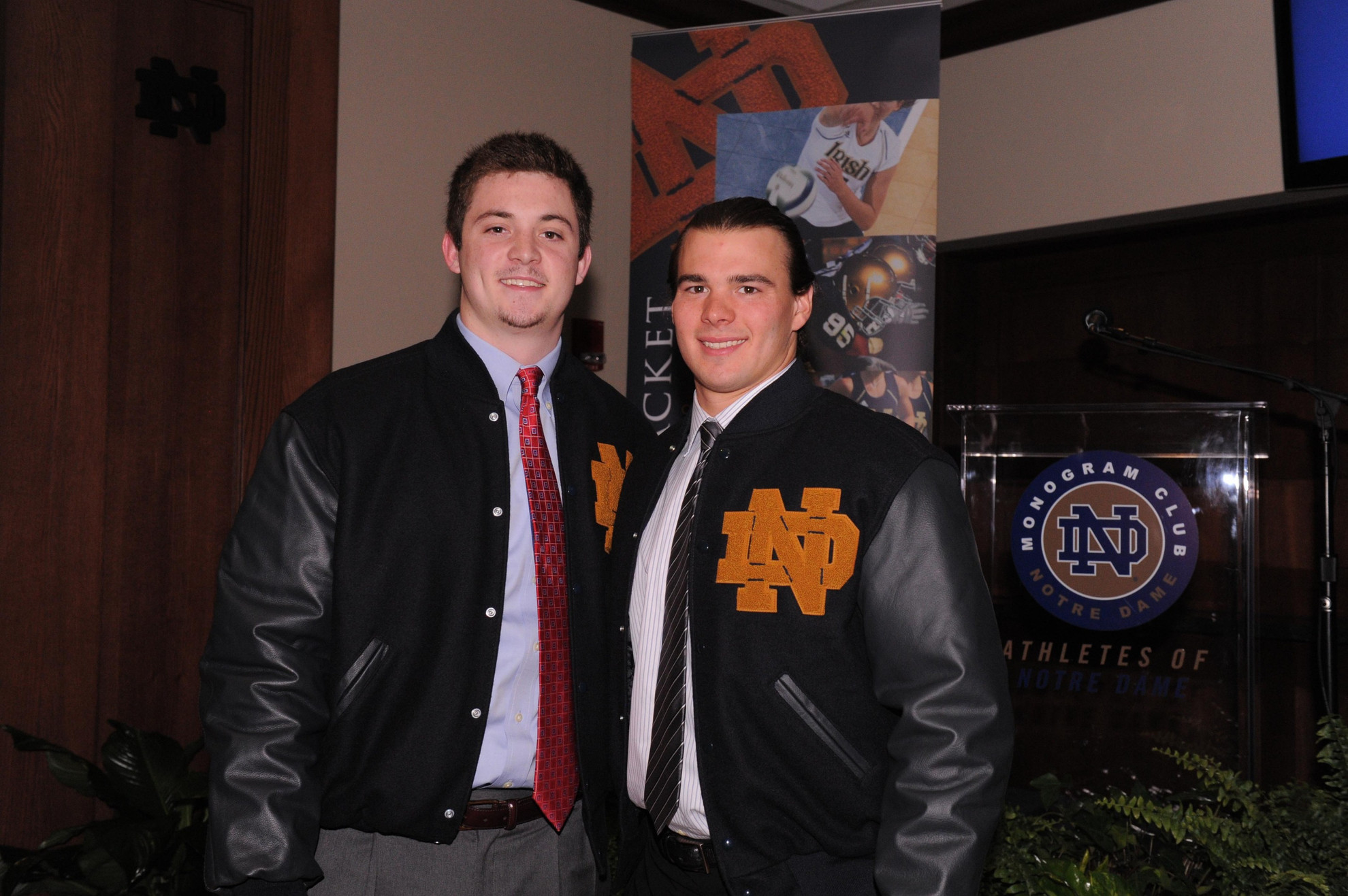 Monogram Club Video Corner: Spring Letter Jacket Ceremony First-time monogram winners at the ceremony