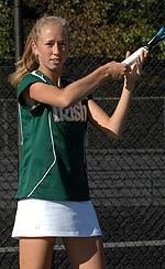 Freshman Katie Potts is 18-1 in singles and 5-0 in doubles this spring.