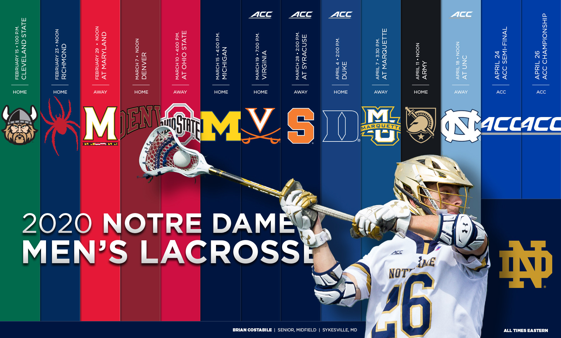 Men’s Lacrosse Announces 2020 Schedule Men’s Lacrosse Announces 2020 Schedule