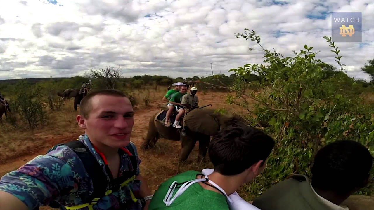 #NDInAfrica - Riding Elephants