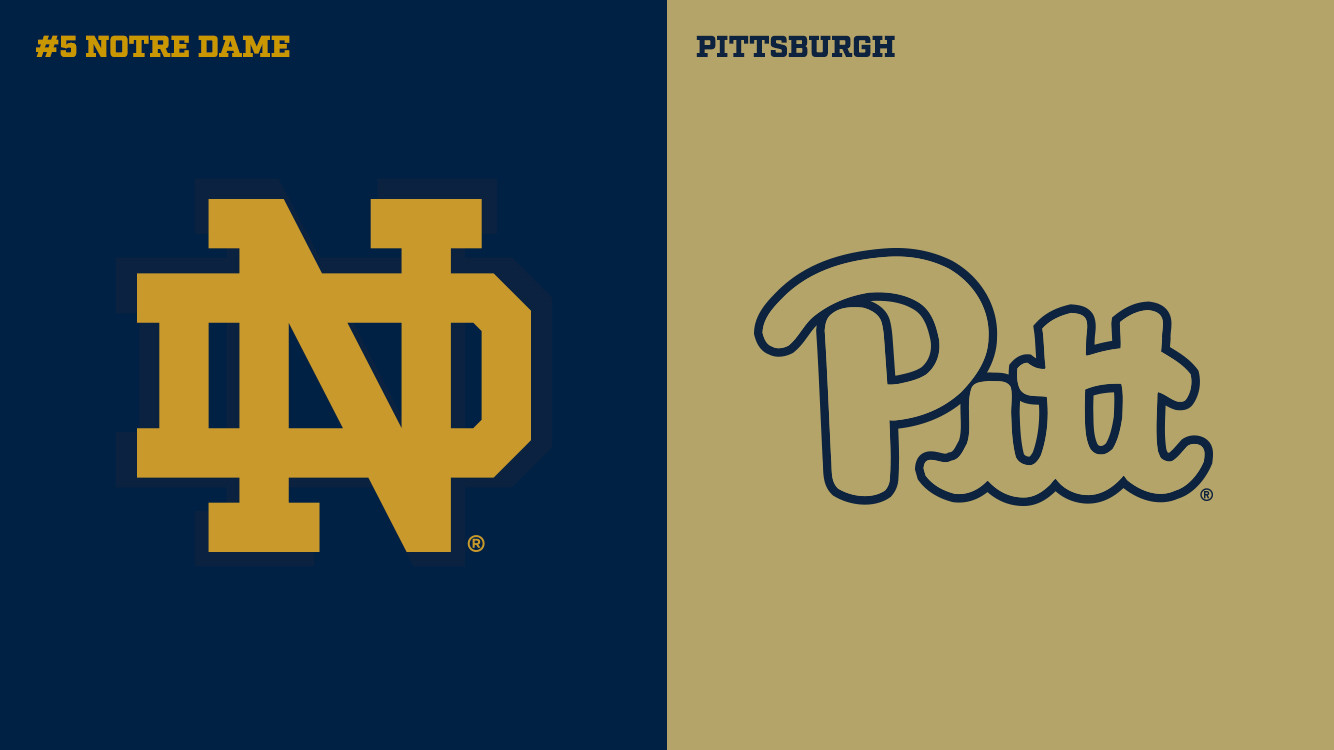 Fifth-Ranked Irish Renew Acquaintances With Pitt Pitt Graphic
