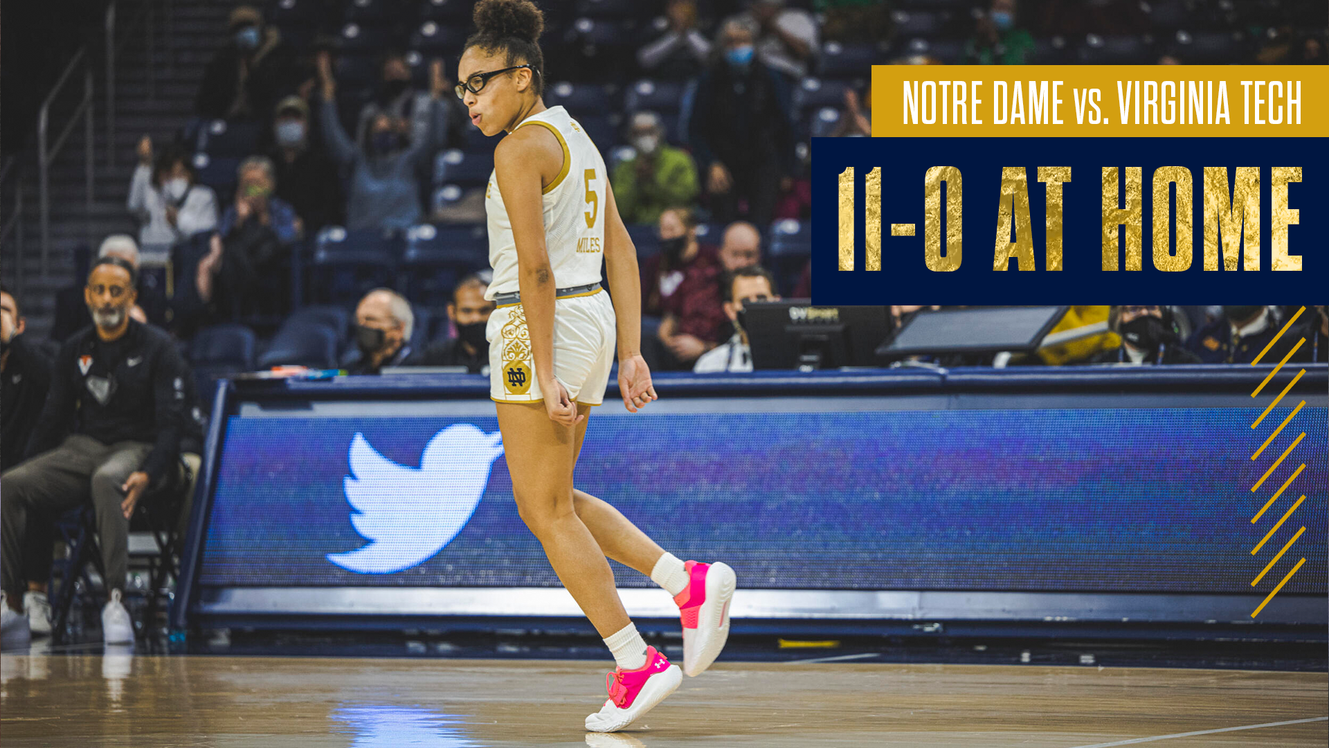 #20 Irish Shut Down (RV) Virginia Tech, 68-55 #20 Irish Shut Down (RV) Virginia Tech, 68-55
