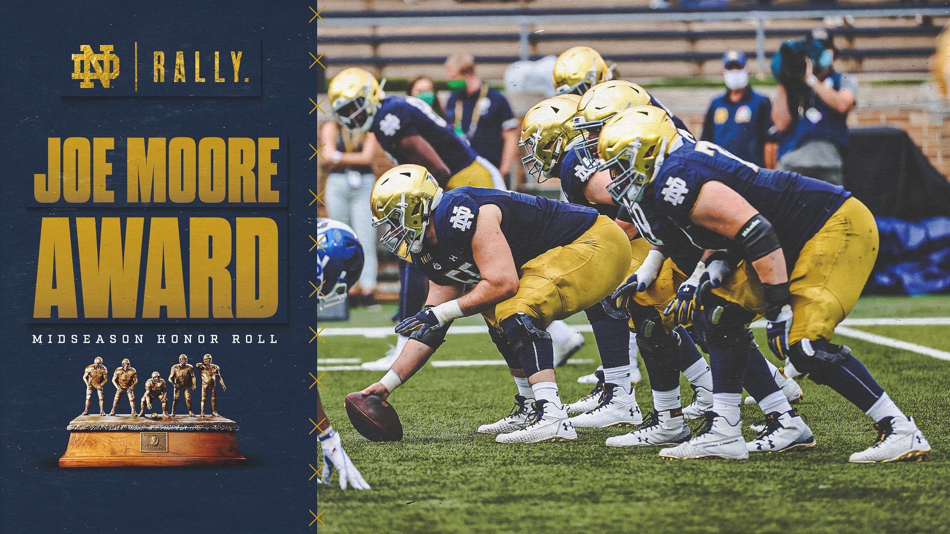 Irish Offensive Line Tabbed for Joe Moore Midseason Honor Roll Irish Offensive Line Tabbed for Joe Moore Midseason Honor Roll