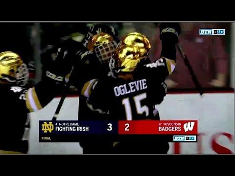 Highlights | @NDHockey at Wisconsin, Game 1 (2017)