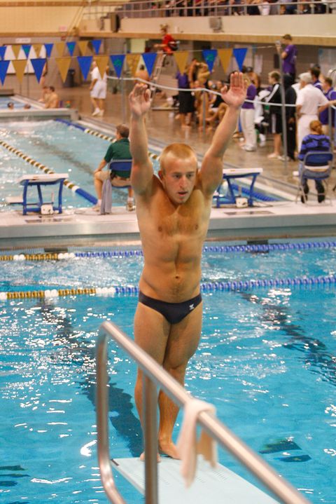 Junior diver Nathan Geary was solid for the Irish throughout the three-session Shamrock Invite.