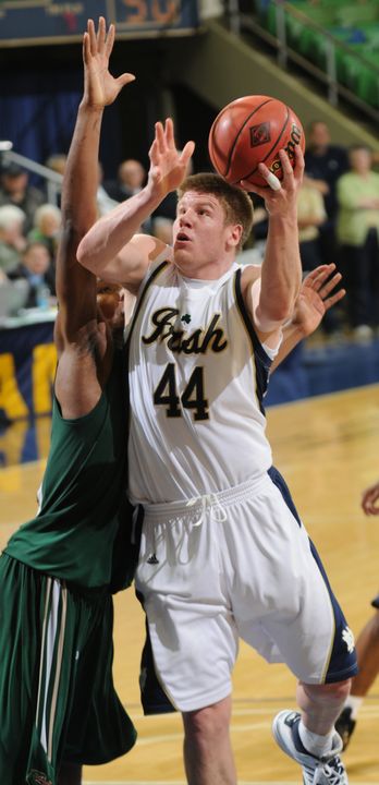 Notre Dame senior All-America forward Luke Harangody announced Monday that he has withdrawn his name from consideration for the upcoming NBA Draft and will return for his final season at the University in 2009-10.