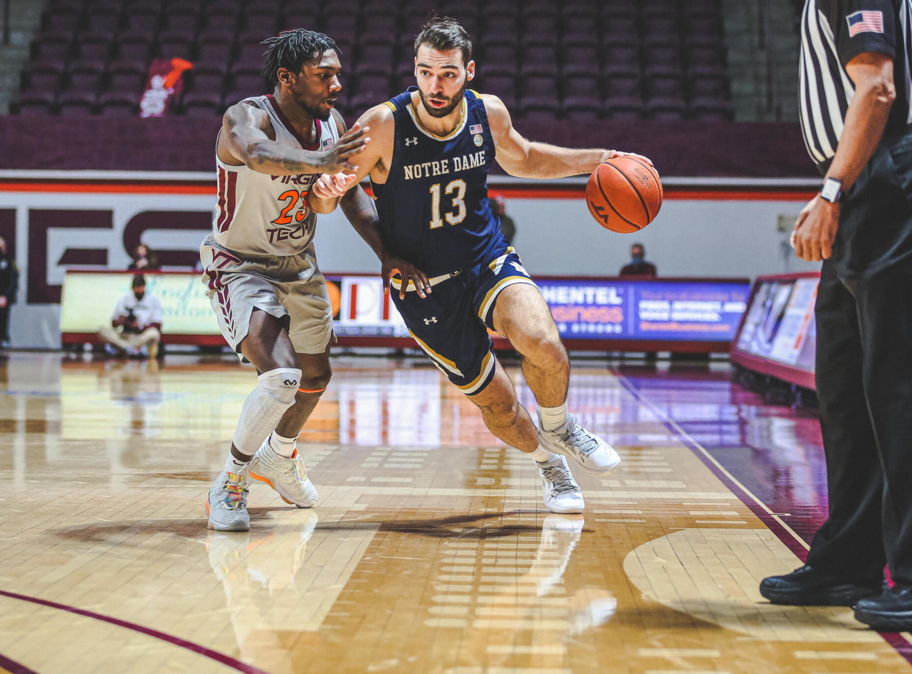 Irish Fall To #19 Virginia Tech, 77-63 Irish Fall To #19 Virginia Tech, 77-63