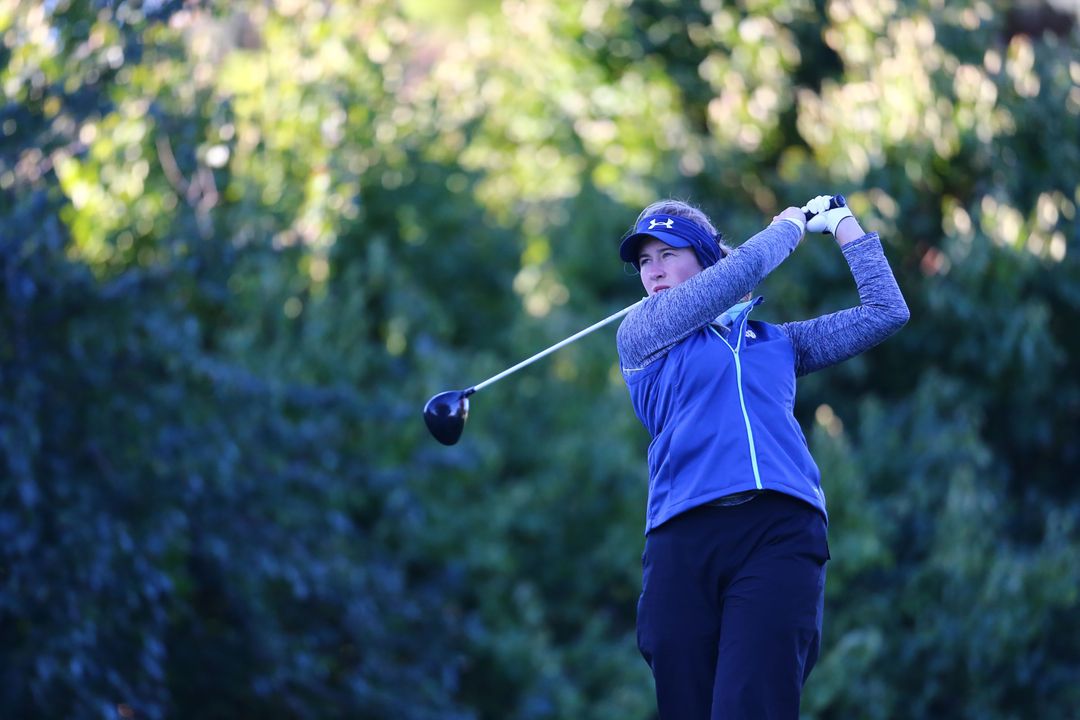 Senior captain Talia Campbell is tied for fourth place at 146 (+2), helping Notre Dame grab a four-stroke lead through 36 holes at the Mary Fossum Invitational in East Lansing, Michigan.