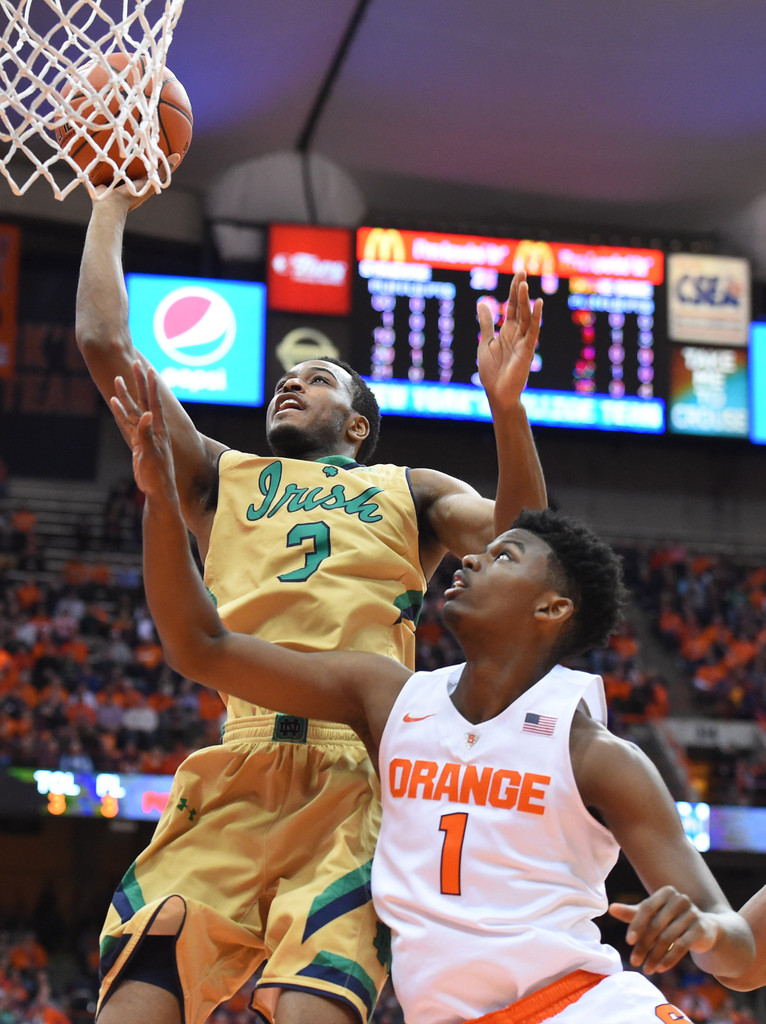 No. 25 Notre Dame Falls to Syracuse, 81-66