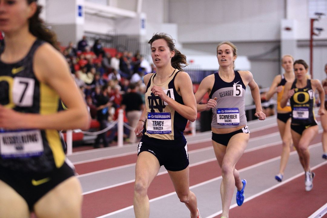 Graduate Rebecca Tracy earned academic honors from the USTFCCCA Thursday.