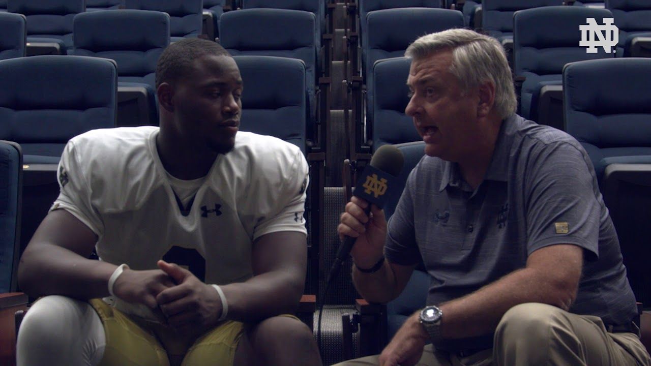 @NDFootball | Post Practice Interview: Daelin Hayes