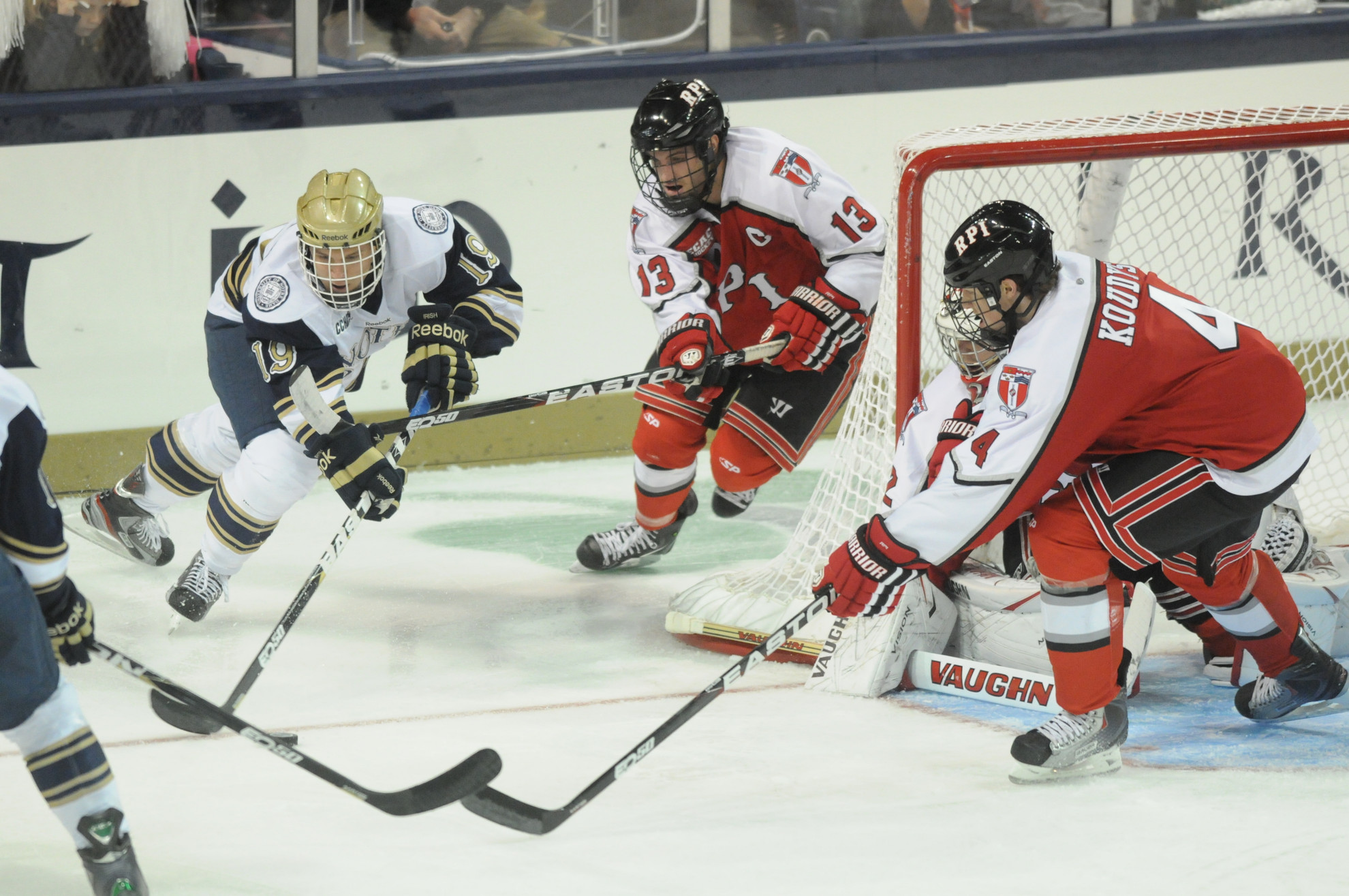 Irish Icers Open November With A Trip To Northern Michigan Freshman Garrett Peterson scored his first collegiate goal - the game winner - in the Oct. 28, 3-1 win, at Bowling Green.