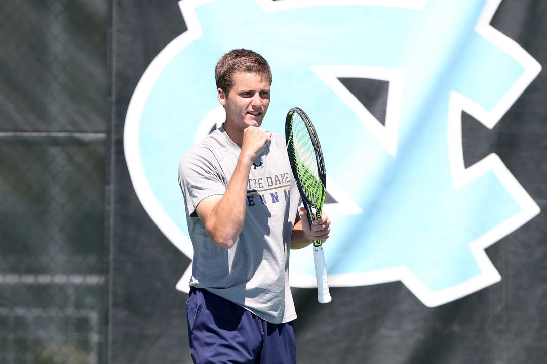 Junior Quentin Monaghan advanced to the first NCAA Singles Championship semifinal in Notre Dame program history.