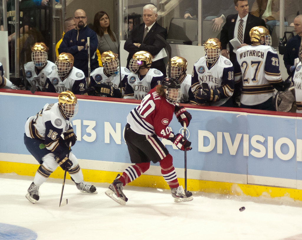 Notre Dame Men's Ice Hockey falls to St. Cloud State on 03-30-2013