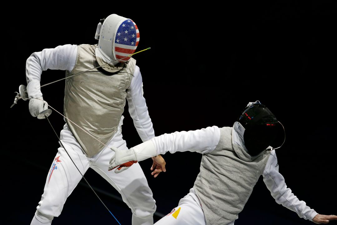2008 and 2012 Olympian Gerek Meinhardt, currently the No. 1 men's foilist in the world, finished third at the Paris Foil World Cup.