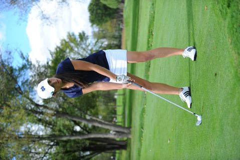 Sophomore Ashley Armstrong has climbed to ninth place with a seven-over-par 151.