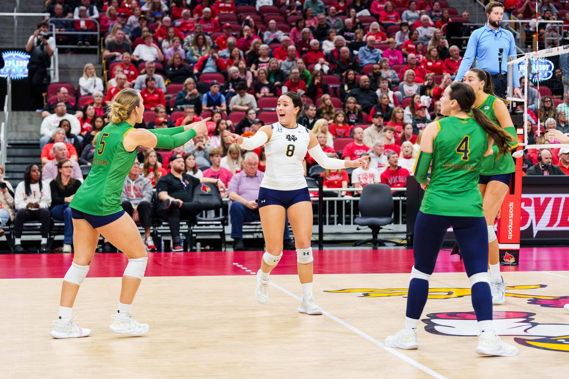 Road Trip Continues at Wake Forest, NC State Notre Dame, Notre Dame Volleyball, University of Louisville, University of Louisville Volleyball, NCAA, NCAA Volleyball