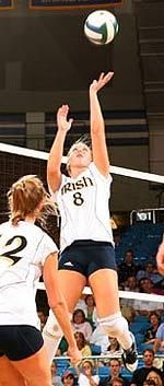 Junior setter Ashley Tarutis and the Notre Dame volleyball team are ranked #21 in the AVCA to begin the season.
