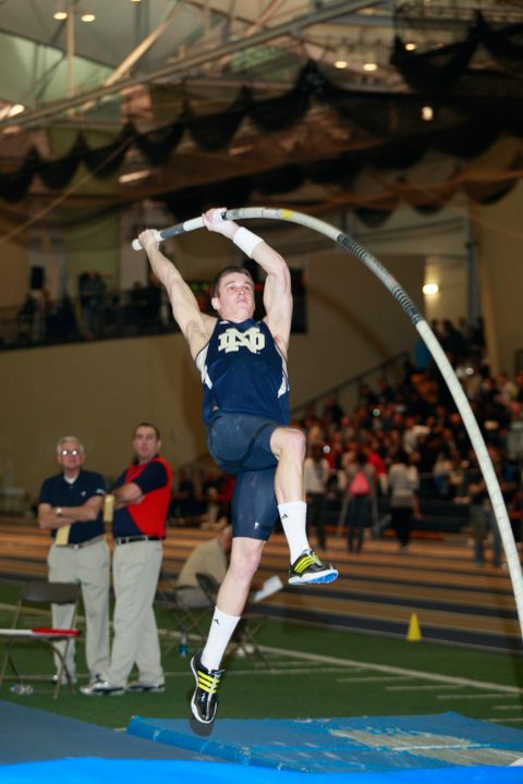 Senior Kevin Schipper placed second in the pole vault on Friday.