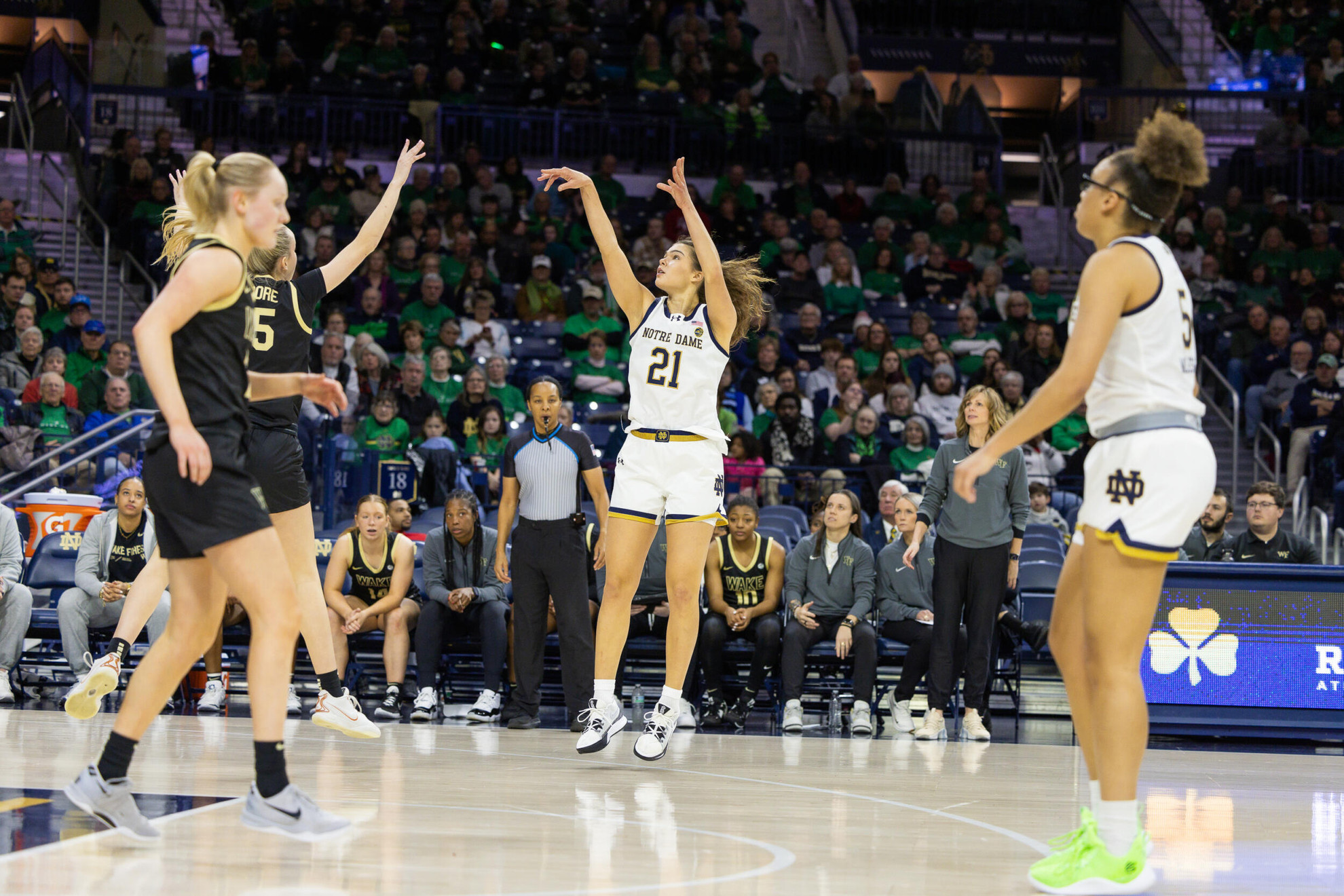 Six Score in Double-Figures as Irish Topple Deacs, 100-64 Six Score in Double-Figures as Irish Topple Deacs, 100-64