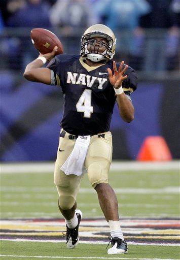 Navy quarterback Ricky Dobbs has missed time this year with a knee injury, but is just seven off the NCAA record for career touchdown runs by a quarterback.
