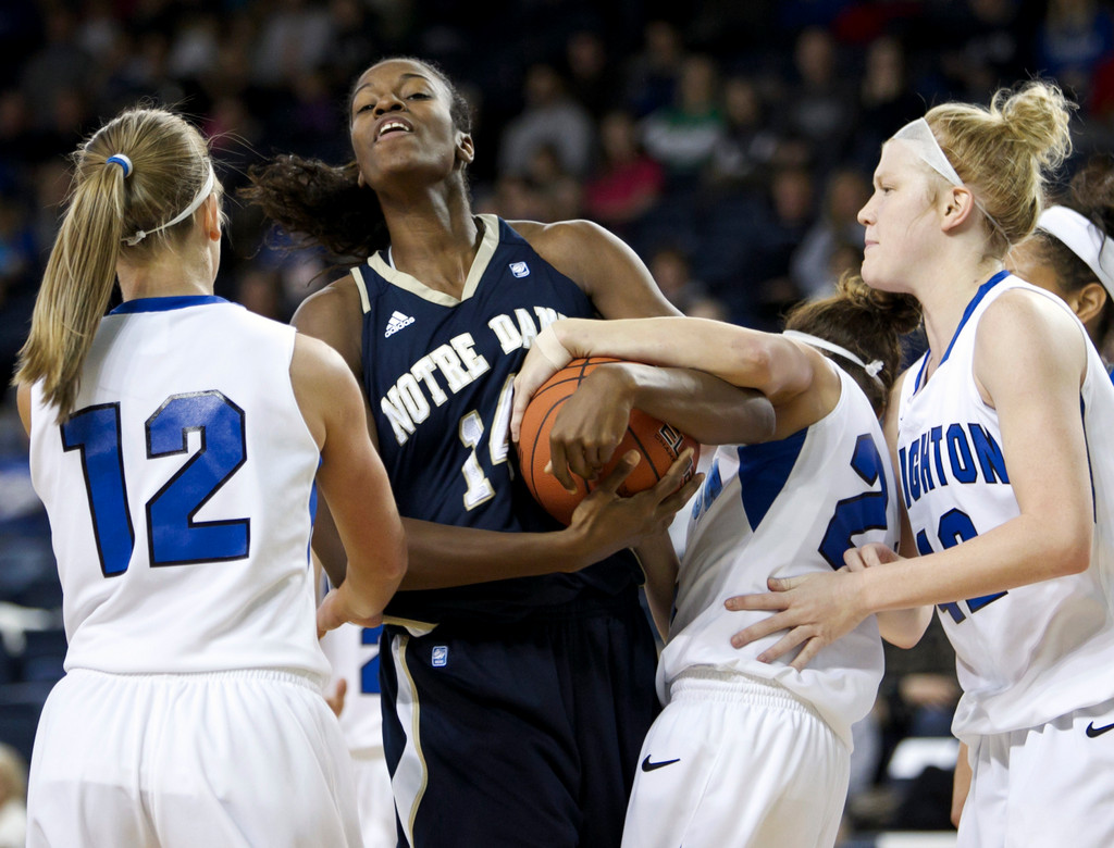 No. 3 Notre Dame Cruises Past Creighton, 76-48 (AP)