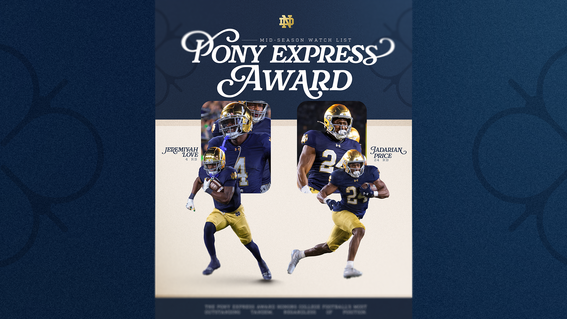 Love-Price Duo Selected to Pony Express Award Midseason Watch List Love-Price Duo Selected to Pony Express Award Midseason Watch List