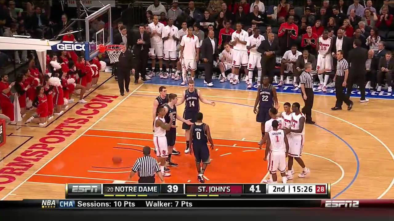 Irish Rally Falls Short At SJU - Notre Dame Men's Basketball