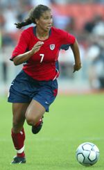 Former Notre Dame midfielder Shannon Boxx ('99) has been named to the U.S. Olympic Team for the second time, having helped Team USA win gold at the 2004 Athens Games (pictured).