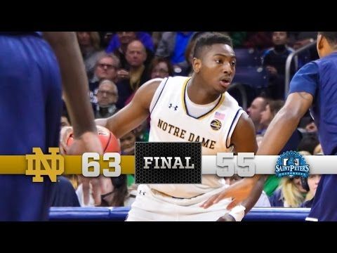 Notre Dame Men's Basketball Highlights vs. Saint Peter's