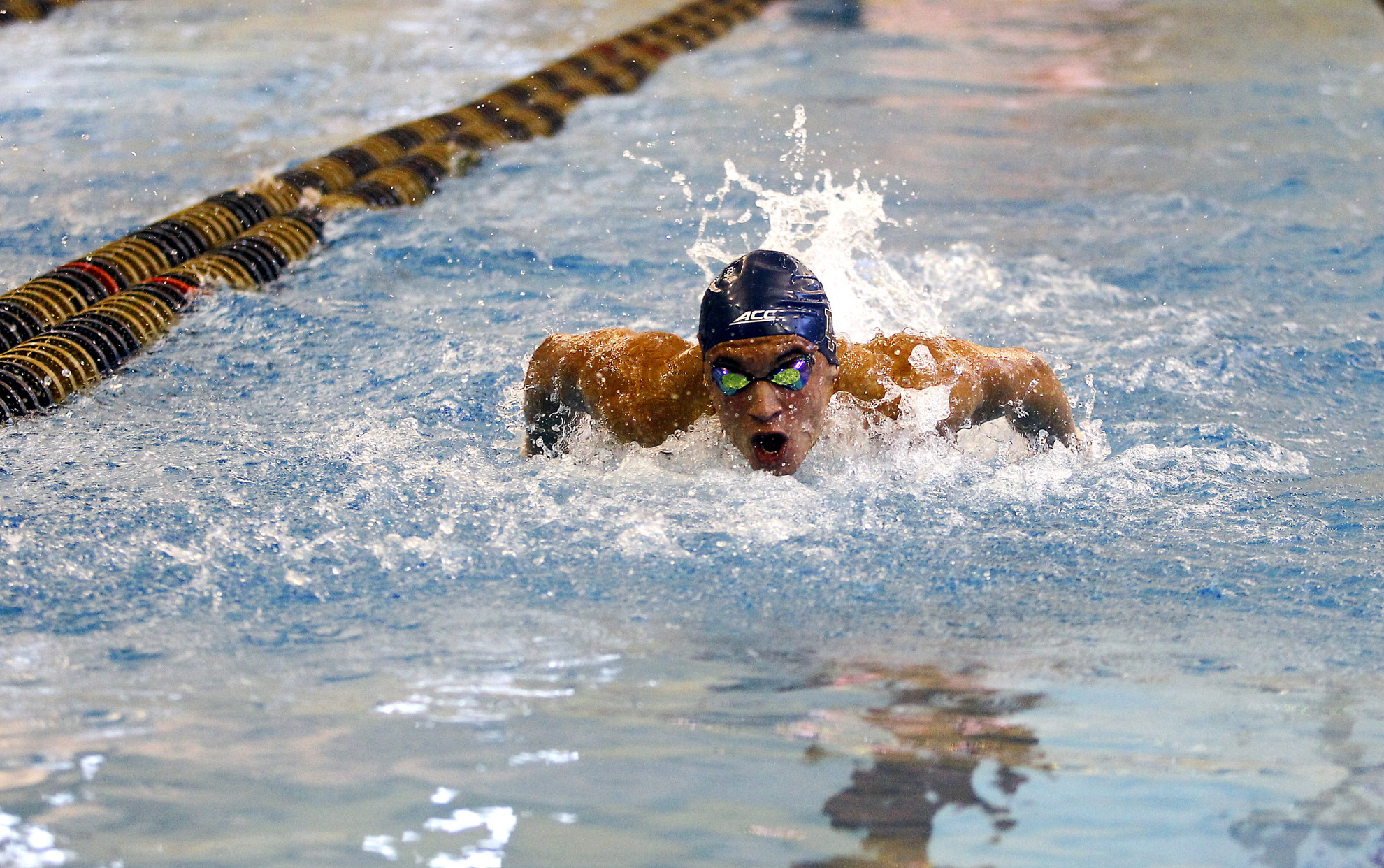 Irish Win Big Over Michigan State Justin Plaschka won the 100 fly Saturday night.