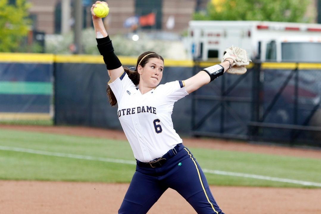 Sophomore Rachel Nasland capped a brilliant NCAA South Bend Regional with a masterful complete game Sunday against Kentucky