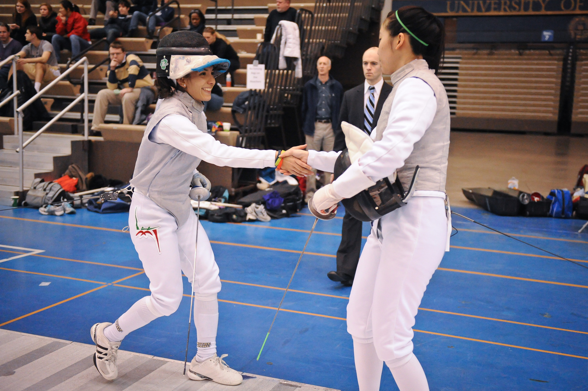 Irish Women Go 12-0 On Opening Day Of Notre Dame Duals Foilist Adriana Camacho finished the day with a 15-0 record at the Notre Dame Duals.