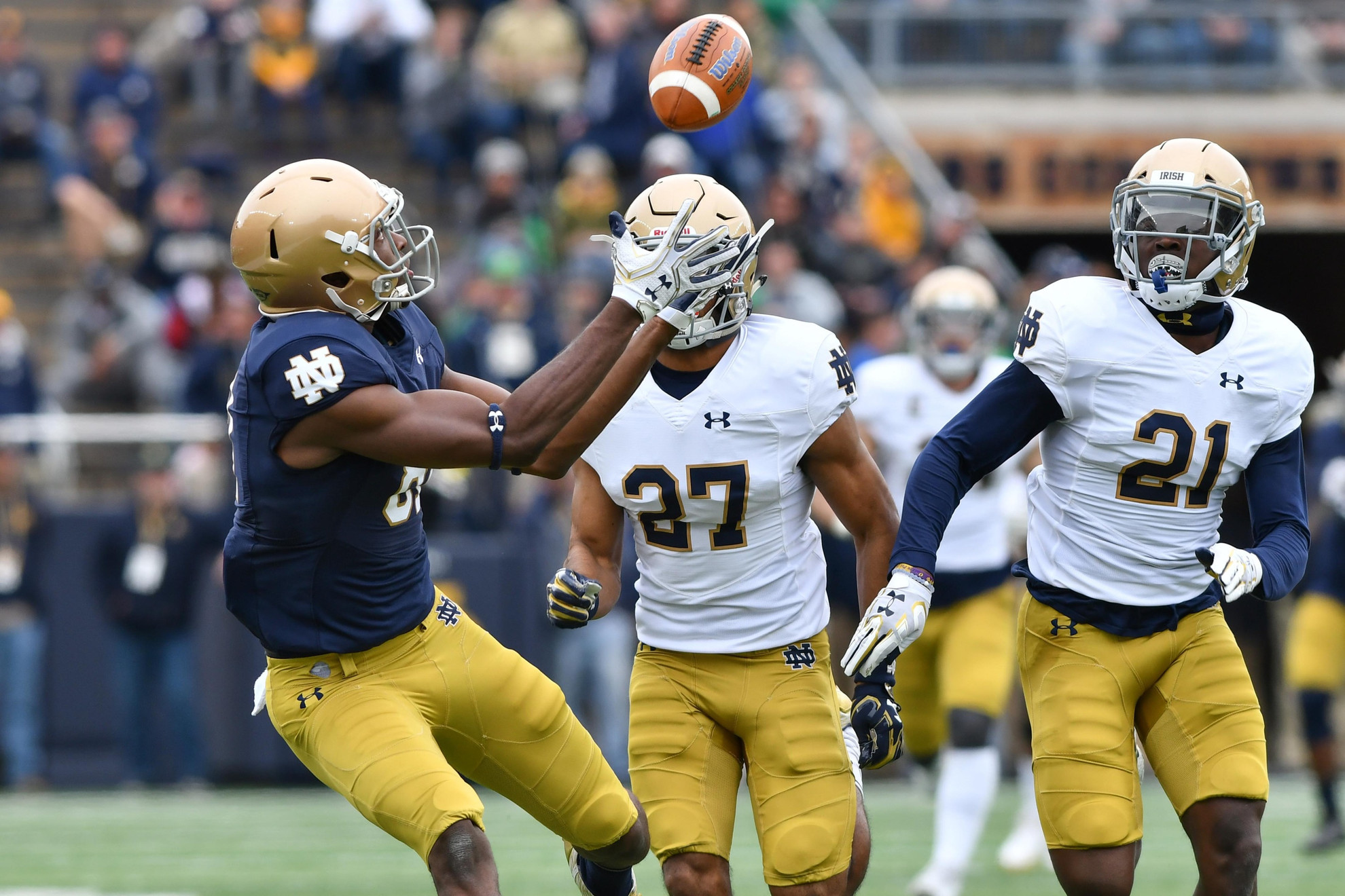 Offense Holds Off Defense, 47-44 Offense Holds Off Defense, 47-44
